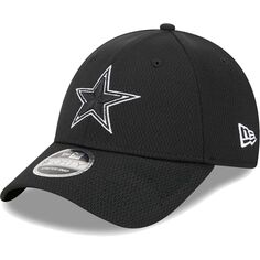 Мужская регулируемая кепка New Era Black Dallas Cowboys Main B-Dub 9FORTY