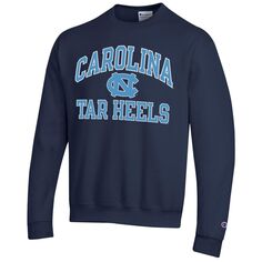 Мужской темно-синий пуловер с длинными рукавами North Carolina Tar Heels свитшот Champion
