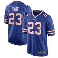 Мужское игровое джерси Micah Hyde Royal Buffalo Bills Team Game Nike