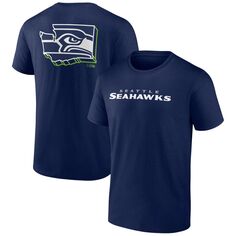 Мужская двусторонняя футболка Profile College Seattle Seahawks Big &amp; Tall