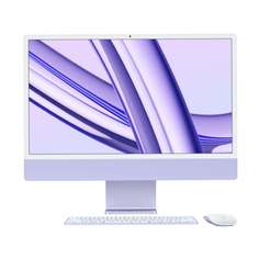 Моноблок Apple iMac 24&apos;&apos; М3 (2023), 8 CPU/10 GPU, 8ГБ/256 ГБ, Gigabit Ethernet, Purple, английская клавиатура