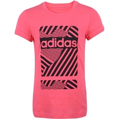 Футболка Adidas Sports Short Sleeve, розовый/черный