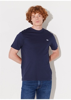 Темно-синяя мужская футболка с круглым вырезом Lee