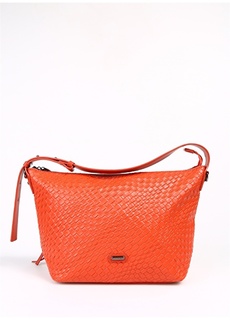 Оранжевая женская сумка через плечо David Jones