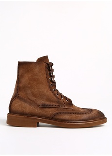 Кожаные коричневые мужские ботинки Divarese