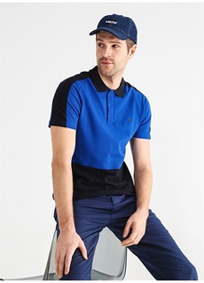 Однотонная мужская футболка-поло темно-синего цвета Fabrika Sports