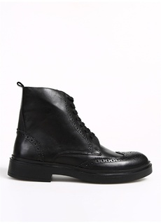 Кожаные черные мужские ботинки Fabrika ФАБРИКА