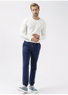 Мужские спортивные штаны узкого кроя темно-синего цвета с нормальной талией Pierre Cardin