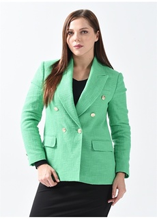 Зеленая женская стеганая куртка Selen