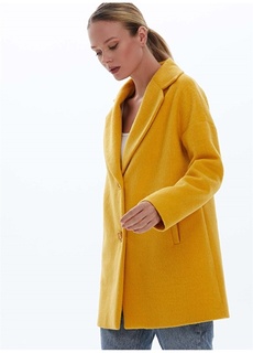 Желтое женское пальто Selen