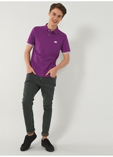 Фиолетовая мужская футболка-поло с вышивкой поло Ucla