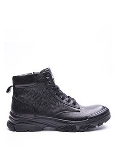 Кожаные темно-черные мужские ботинки Bulldozer