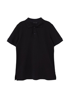 Простая черная футболка-поло для мальчиков Lmtd