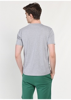 Серая меланжевая мужская футболка с круглым вырезом и стандартным рисунком с принтом Ucla