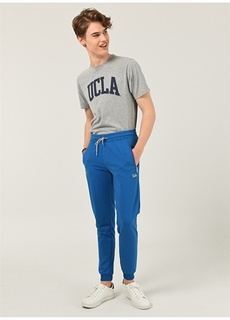 Мужские спортивные штаны с нормальной талией и вышивкой стандартной формы Ucla