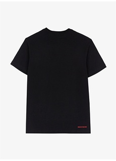 Черная мужская футболка с круглым вырезом Skechers