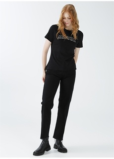 Черные женские джинсовые брюки прямого кроя Aeropostale