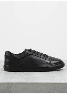 Черные мужские кожаные кроссовки F By Fabrika