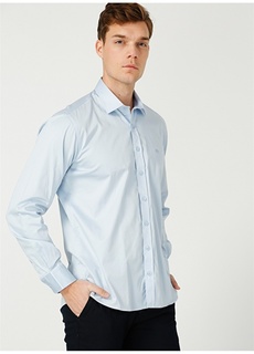 Голубая мужская рубашка Beymen Business