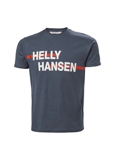 Темно-синяя мужская футболка с круглым вырезом Helly Hansen