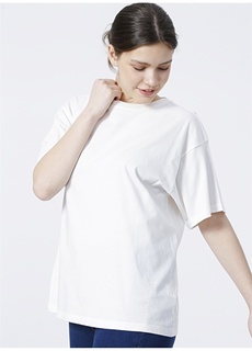 Белая женская футболка стандартного кроя с круглым вырезом Mavi