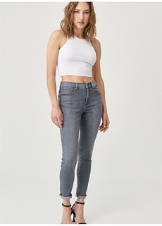Серые женские джинсовые брюки Skinny с высокой талией Wrangler