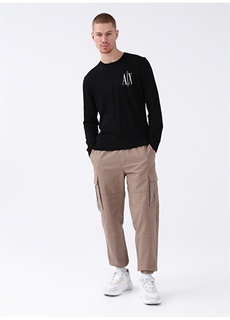 Светло-коричневые мужские брюки-карго с эластичной резинкой Armani Exchange