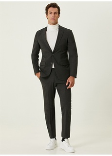 Серый мужской костюм Slim Fit с нормальной талией Network