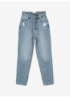 Женские джинсовые брюки светло-синего цвета с высокой талией Aeropostale
