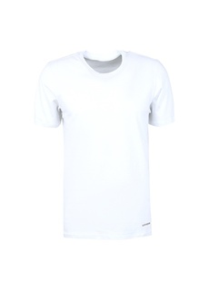 Однотонная белая мужская футболка с круглым вырезом Blackspade