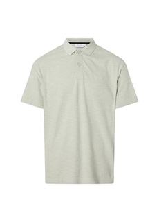 Серая мужская футболка-поло Calvin Klein
