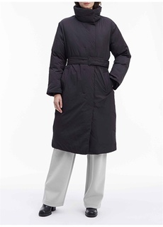 Черное женское пальто Calvin Klein