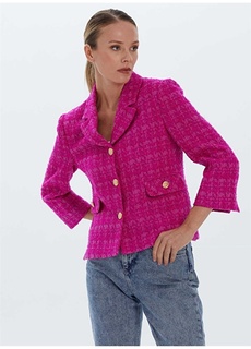 Женская стеганая куртка цвета фуксии Selen