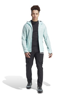 Голубая мужская куртка стандартного кроя с воротником-стойкой Adidas