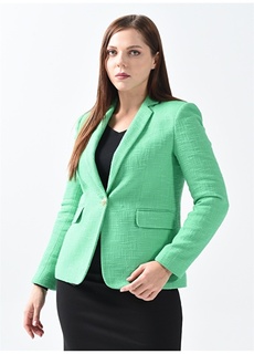 Зеленая женская стеганая куртка Selen