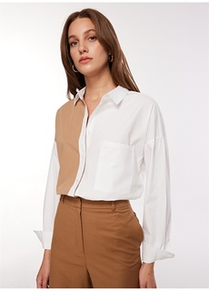 Базовая рубашка с воротником рубашки с принтом Fabrika Comfort