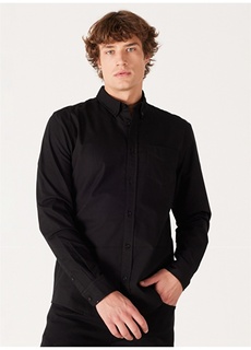 Черная мужская рубашка Wrangler