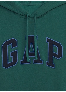 Однотонный темно-зеленый мужской спортивный костюм с воротником с капюшоном Gap