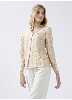 Серая женская рубашка с воротником U.S. Polo Assn.