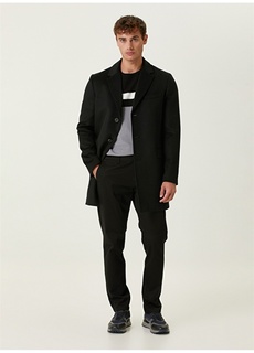 Черные мужские брюки прямого кроя с нормальной талией Network