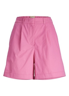 Обычные розовые женские шорты с высокой талией JJXX