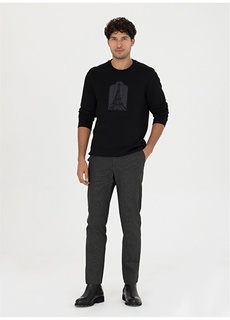 Мужские брюки узкого кроя цвета хаки с нормальной талией и нормальными штанинами Pierre Cardin
