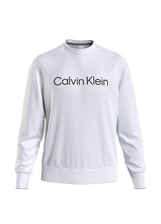 Белая мужская толстовка с воротником с капюшоном Calvin Klein