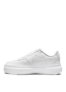 Белые женские кожаные повседневные туфли на высокой подошве Nike