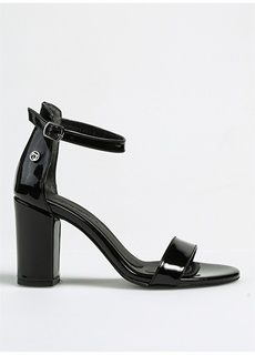 Черные женские туфли на толстом каблуке Pierre Cardin