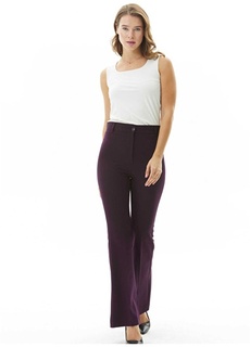 Стандартные фиолетовые женские брюки с нормальной талией Selen
