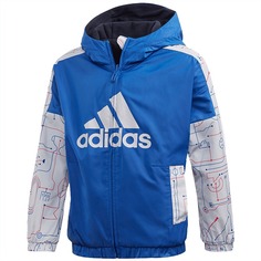 Куртка Adidas Reversible Woven, синий/мультиколор