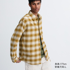 Предпродажа Uniqlo, мужская и женская фланелевая клетчатая рубашка для пар, повседневная рубашка-рубашка с длинными рукавами, куртка