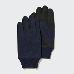 Мужские/женские перчатки Uniqlo на подкладке HEATTECH (сращенные утолщенные ветрозащитные осенне-зимние новые модели)