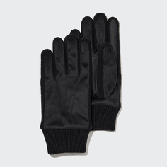 Мужские/женские перчатки Uniqlo на подкладке HEATTECH (новый стиль для осени и зимы с толстым сенсорным экраном)